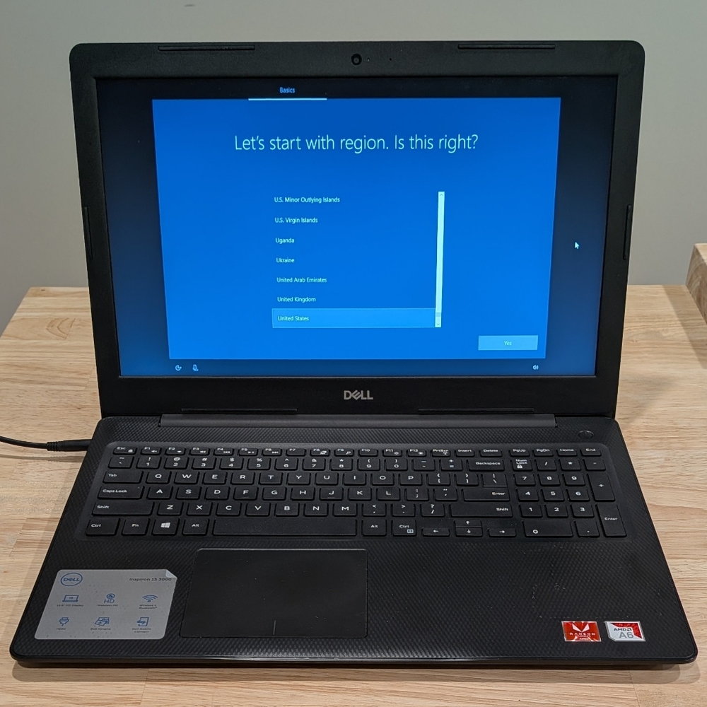 Dell Inspiron 15 3595 15.6" 500GB HDD with Upgraded 64MB Memory & Wireless Card